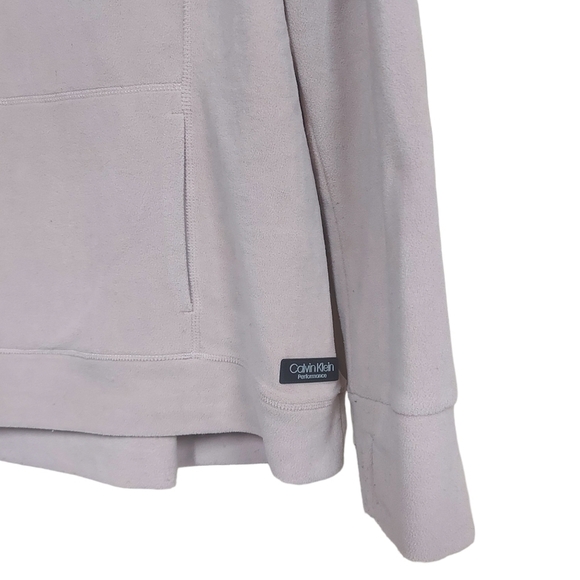 Calvin Klein Performance Soft Blush Pink Lilac Mock Neck W/ Pockets Sweater - Picture 2 of 5